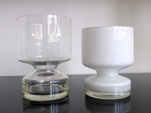 Vintage 60er jahre glasvasen - 60er,