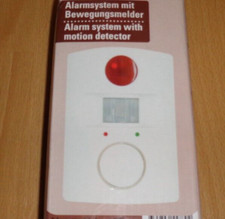 Alarmanlage Bewegungsmelder,Optisch+Akustischer Alarm,2 Fernbedienungen,NEU!