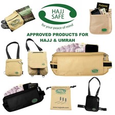 Offiziell zugelassen *HAJJ SAFE* Ihram Taillengürtel Umrah Rucksack Tasche Lotion Creme