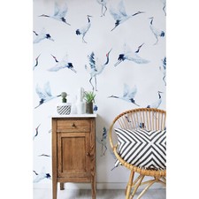 Aquarell Vogelkräne