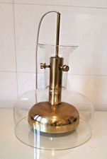 Anders Pehrson Kristall Deckenlampe für Atelje Lyktan Ahus Schweden Glas Messing