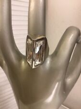 Schöner ausgefallener Silberring - große helle Steine in Silber - Gr. 57- NW