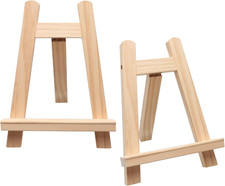 2 Stück Mini Staffeleien Holz