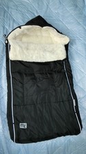 MONZANA® Wintersack Schwarz , kuschlig warmer 4 in 1 Winter-Babyfußsack. Neu