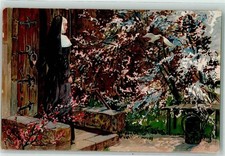 10674199 - Nonne weisse Tauben Giesskanne Zieher, Ottmar Diemer, Z. 1900