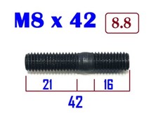 1 STÜCK Stehbolzen M8x42