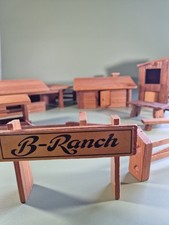 Ranch Spielzeugranch Holz 70er