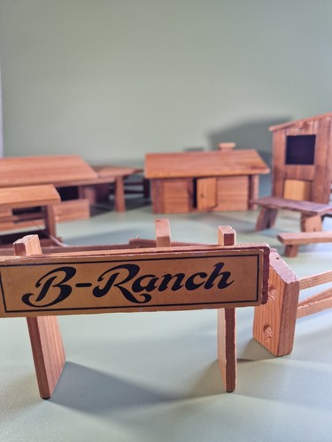 Ranch spielzeugranch holz 70er - spielzeugranch,