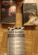 3 Bücher, 2 David Baldacci Bücher, 1 Arthur Hailey