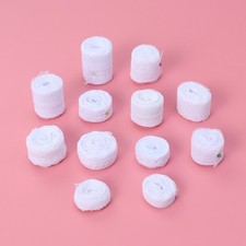  12PC Weiß Nicht elastische Spitze Zubehör DIY dekorative Streifen Verschönerung