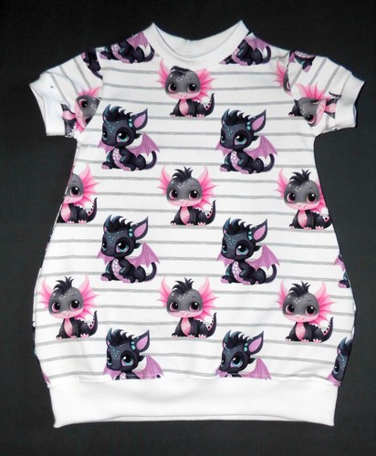 Handmade jersey kleid drache - handmade,