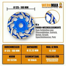 Diamant Schleiftopf 125 - 180
