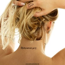 10 x Semikolon Tattoo Karte -