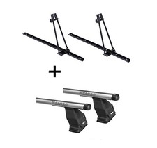 2x Fahrradträger ORION+Dachträger Menabo Tema für für BMW 3er E 46 5Türer 97-05