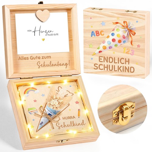 Einschulung geschenkbox holz - geschenkbox,