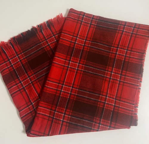 Großer tartan schal - schal, rot