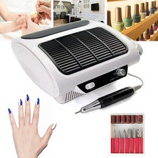3in1 220V Profi Elektrische Nagelfräser Set Manikure Pedikure Kit mit Absaugung