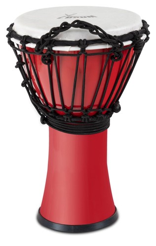 Kompakte rote djembe aus - djembe,