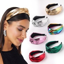 Haarreifen PU Leder Breit