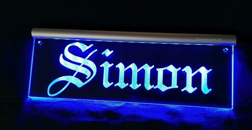 Simon led namensschild oder - simon,