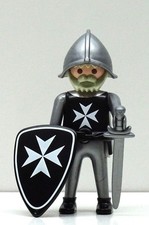 MALTESER RITTER SCHWARZ WEISS B Playmobil Crusader Kreuzritter PRINT CUSTOM RAR