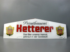 Werbeschild Privatbrauerei Ketterer Pforzheim Bier Brauerei Reklame Vintage