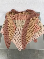 XL Netztuch Dreieckstuch Tuch - Mehrfarbig - 180 x 110 cm - Handarbeit