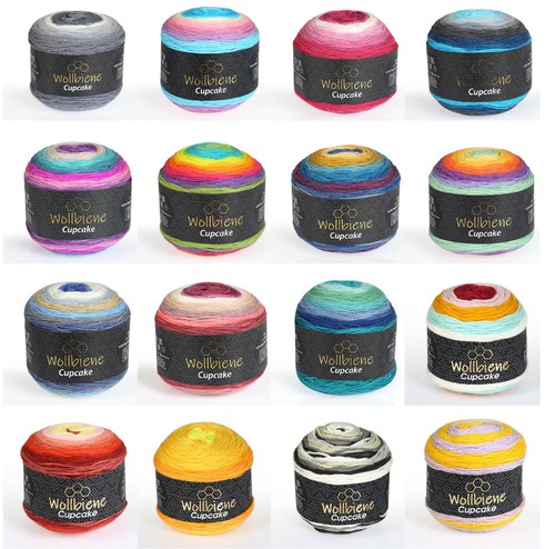 Wollbiene cupcake strickwolle - wollbiene,