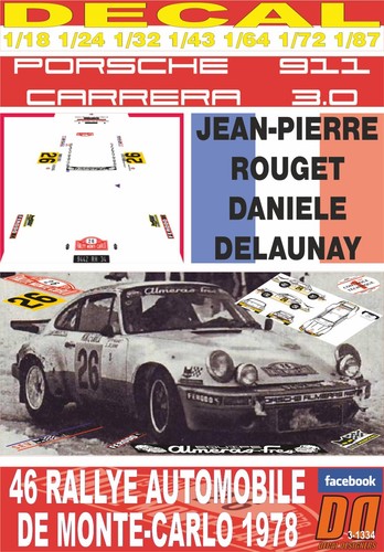 Decal porsche 911 carrera - 911, rs