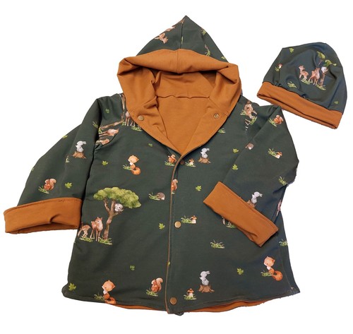 Jacke wendejacke mütze - jacke, +