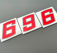 Zweifarbige Startnummern