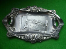 Aschenbecher Jugendstil Souvenir Paris Andenken Zink - Guss