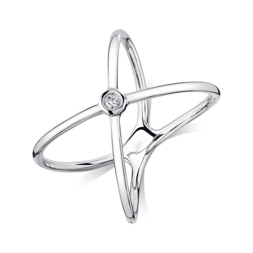 14k weißgold diamant - 14k,