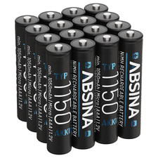 ABSINA 16x AAA Akku für