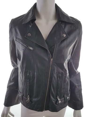 Biker punk jacke schwarz leder - punk,