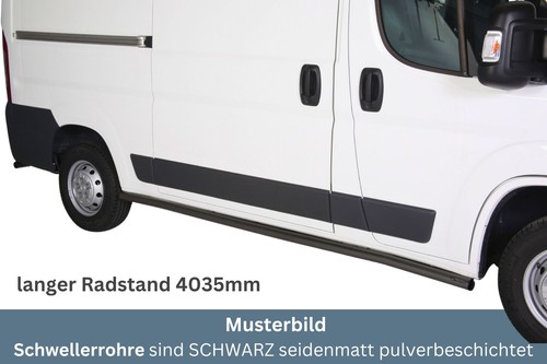 Schwellerrohre schwarz ohne - schwarz,