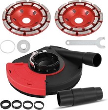 Absaughaube Winkelschleifer Staubabsaugung mit Diamantschleiftopf Profi 125mm