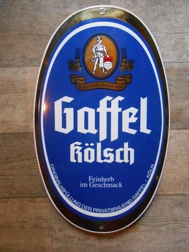 Gaffel kölsch bierschild - gaffel,