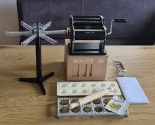 *MARCATO ATLAS 150 NUDELMASCHINE SCHWARZ*RAVIOLIBRETT*PASTASTÄNDER*OVP*TOP*