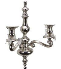 Wand-Kerzenleuchter 2er silber