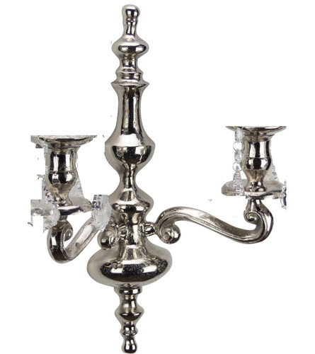 Wand kerzenleuchter 2er silber - wand-kerzenleuchter,