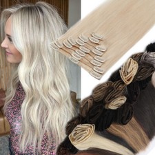 Damen Clip In 100% Remy