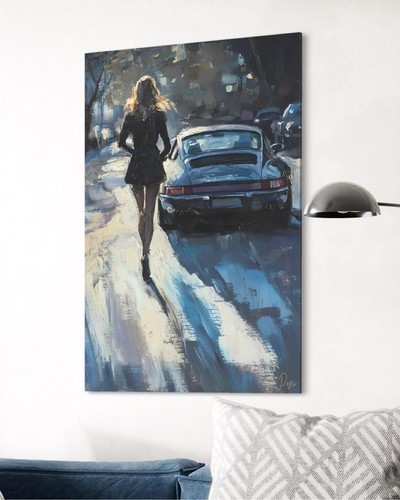 Car leinwand bild - car,