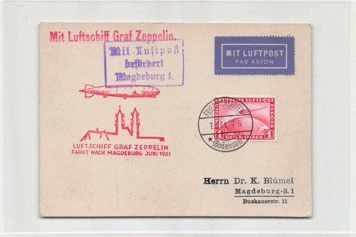 Zeppelinpost inlandsfahrt - zeppelinpost,
