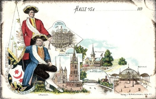 Litho halle der saale - halle,