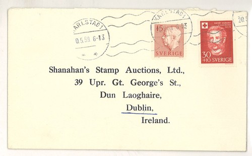 Schweden 1959 auslandsbrief - schweden,