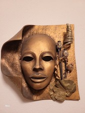 Wand deko maske handgefertigt - wand,