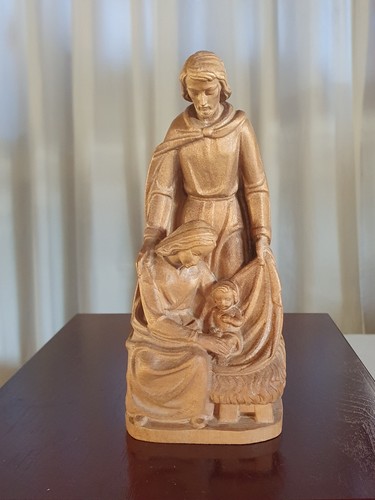 Holzfigur heilige familie - holzfigur,