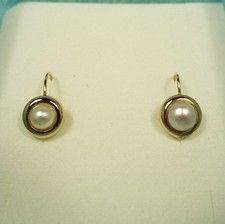 Perlen Ohrringe 333 Gold