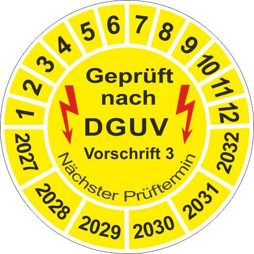 1000 stück prüfplaketten - stück,